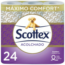 Scottex Papel Higiénico Acolchado 24 Rollos