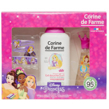 Corine de Farme Estuche Princesas Colonia 30 ml + Gel de Ducha 300 ml + 2 Orquillas y Pulsera