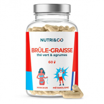 Nutri&Co Brûle Graisse Puissant et Naturel Thé Vert & Agrumes - 60 gélules Vegan