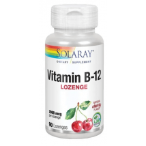 Vitamin B12 2000mcg Solaray 90 Sublingual Tablets
