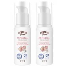 Leite Solar Mineral Facial Hawaiian Tropic FPS 30 2x50 ml