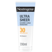 Protetor solar Neutrogena Ultra Sheer Moisturizing Invisible FPS 30 200 ml