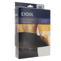 Exdol Faja Lumbar Nosa Elastic Talla S Negro