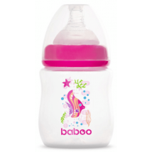 Baboo Garrafa Anti-Cólica Rosa Sea Life +0m 150 ml