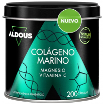 Aldous Bio Colágeno Hidrolizado Puro con Magnesio y Vit. C 200 Cápsulas
