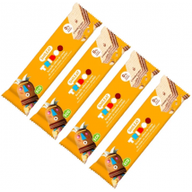 Barra de Wafer Orgânica Smileat Triboo Recheada com Cacau 4x30g
