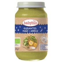 Babybio Good Night Jar of Peas, Corn and Rice 200 gr