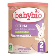 Babybio Optima 2 - Formule Enrichie en Fibres et Bifidus - 400g
