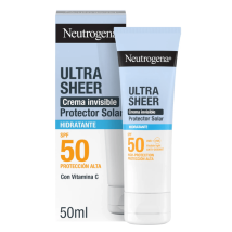 Neutrogena Ultra Sheer Crema Solare Idratante Viso SPF50 50 ml