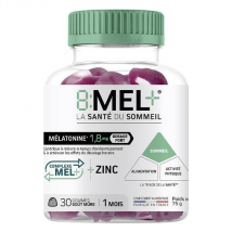8:MEL+ Gommes 1,8mg pilulier de 30 gommes