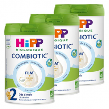 Hipp Lait 2 COMBIOTIC FLM boîte 800 g - Lot de 3