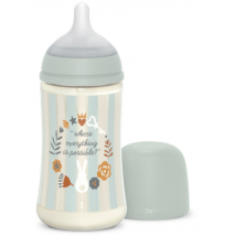 Suavinex Wonderland Garrafa de Fluxo Médio Verde +3m 270 ml