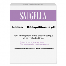 Saugella Intilac Rééquilibrant pH Gel Intravaginal 7 monodoses