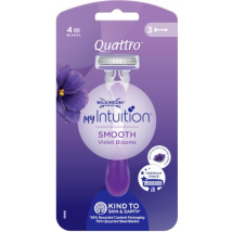 Wilkinson Sword Maquinilla Quattro For Woman Desechable Violet 3 uds
