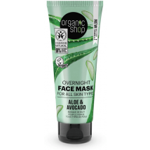 Organic Shop Aloe and Avocado Overnight Face Mask 75 ml