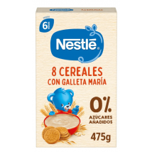 Mingau de Cereais Nestlé 8 com Bolachas Maria +6m 475 gr
