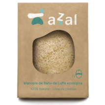 Guanto ovale Azal in Luffa con manico, 1 unità