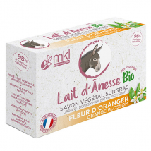 MKL Savon Lait d'Anesse Fleur d'Oranger 100g pour Peau Sensible