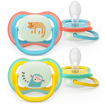 Sucette Philips Avent SCF376/32 Ultra Air Nuit +18 mois, 2 pièces