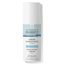 Laboratoires de Biarritz Soins Hydra-protect+ Crème Hydratante Visage Bio 50ml Vegan pour Peau Sèche à Très Sèche