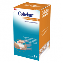 3M Coheban Bande Élastique Cohésive Blanche 10cm x 3,5m - Contention, Cohésif -