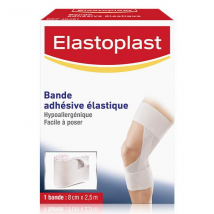 Elastoplast Sport Bande Adhésive Elastique 8cm x 2,5m - Élastique, Adhésif -