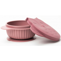 InnoGIO GIOfresh Bol Silicona con Tapa y Ventosa +6m Rosa