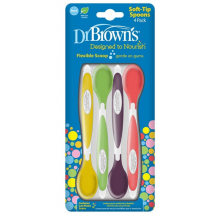 Dr Brown's Colheres Cores Sortidas 4 unidades