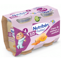 Nutribén Potitos Dîner Crème de Potiron et Carotte +4m 2x190 gr