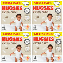 Huggies Extra Care Pañales Disney Talla 4 (8-16 Kg) 4x76 Uds