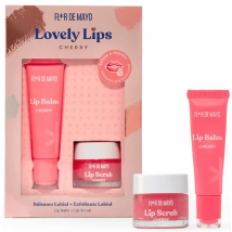 Conjunto de cuidados labiais Flor de Mayo Lovely Lips Cherry