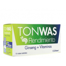 Chiesi Tonwas Rendimiento Ginseng + Vitaminas 10 viales