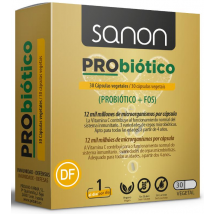 Sanon Probiótico 30 Cápsulas Vegetales