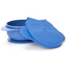 InnoGIO GIOfresh Bol Silicona con Tapa y Ventosa Azul