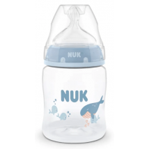 Nuk First Choice Silicone Temperature Control Baby Bottle Whale +0m 150ml