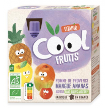 Vitabio Cool Fruits Manzana, Mango y Piña 4x90 gr