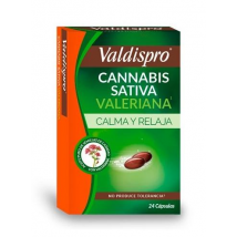 Valdispro Cannabis Sativa Valeriana 24 Cápsulas
