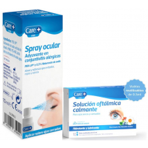 Care+ Solución Oftálmica Calmante 10 Viales + Spray Ocular Adyuvante en Conjuntivitis Alérgicas 10 ml