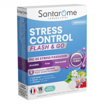 Santarome Stress Control Flash et Go Stress et Anxiété 15 comprimés