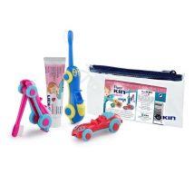Kit de voyage Kin Kids : brosse à dents et dentifrice 25 ml