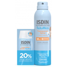 Isdin Fusion Water Magic Pediatrics SPF50 50 ml + Isdin Pediatrics Lotion Spray SPF50 200 ml