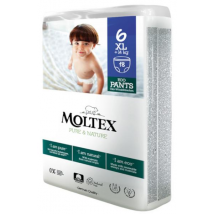 Moltex ECO Pañales Pure & Nature T6 +14 Kg 18 uds