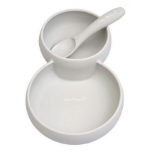 Ensemble d'alimentation Saro Nature Twin Gris