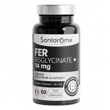 Santarome Fer Bisglycinate 14 mg Fatigue et immunité 60 gélules 2 mois
