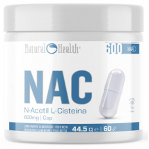 Natural Health NAC 600mg 60 Cápsulas