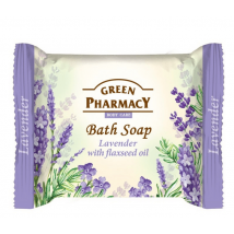 Greenpharmacy Jabón en Pastilla con Lavanda y Aceite de Linaza 100 gr