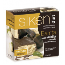 Siken Diet Barritas Vainilla y Caramelo 5 Unidades