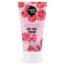 Organic Shop Crème de Jour Visage SPF50 Framboise + Antioxydants 50 ml
