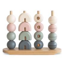 Mushie Solid Original Multi-Shape Wooden Stacker