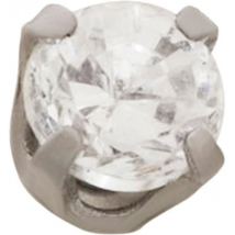 Inverness Pendiente Acero Inox 54C Solitario Natural 3mm